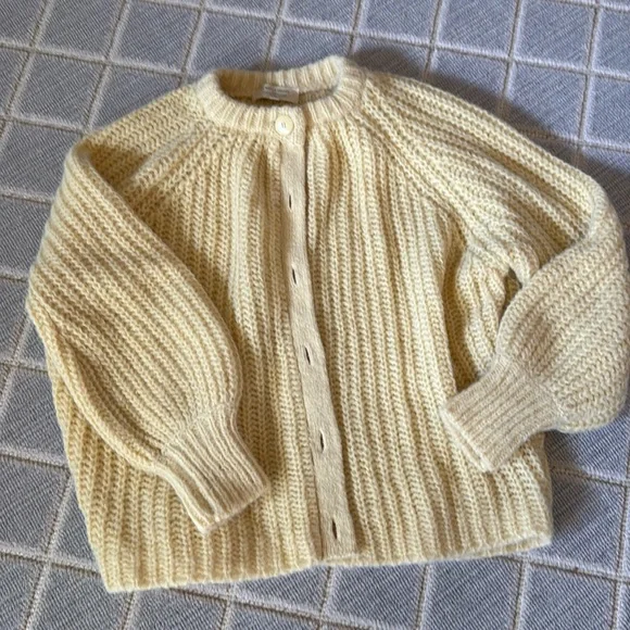 Sezane Emile Cardigan Pastel Yellow - Size XS - Picture 3 of 3